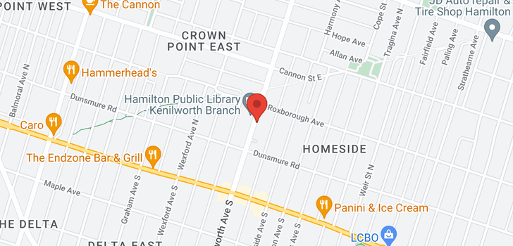map of 96 KENILWORTH AVE N